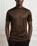GLÄNSANDE RUNDHALSAD T-SHIRT